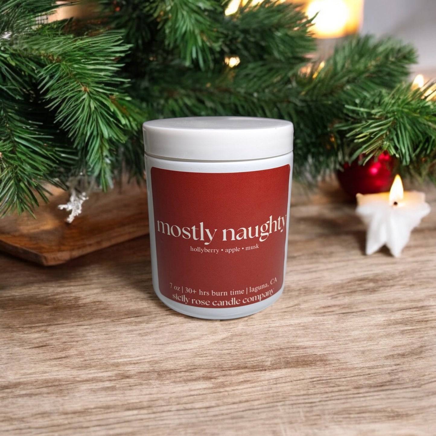 Mostly Naughty Christmas Candle